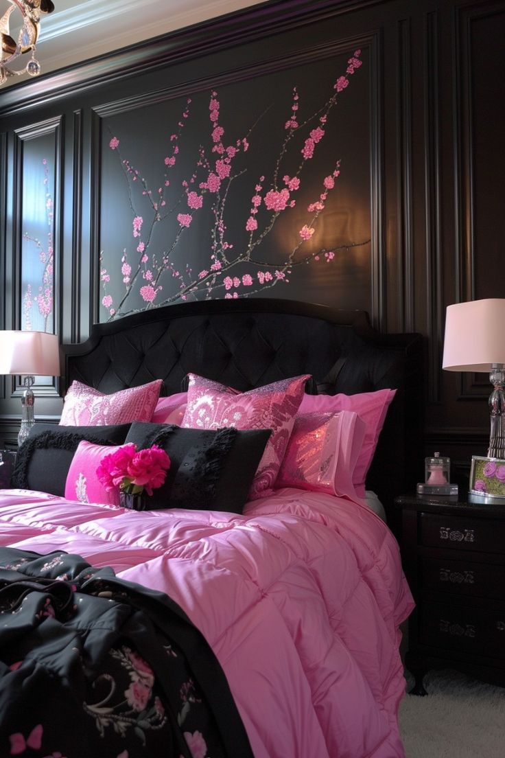 Black and Pink Room