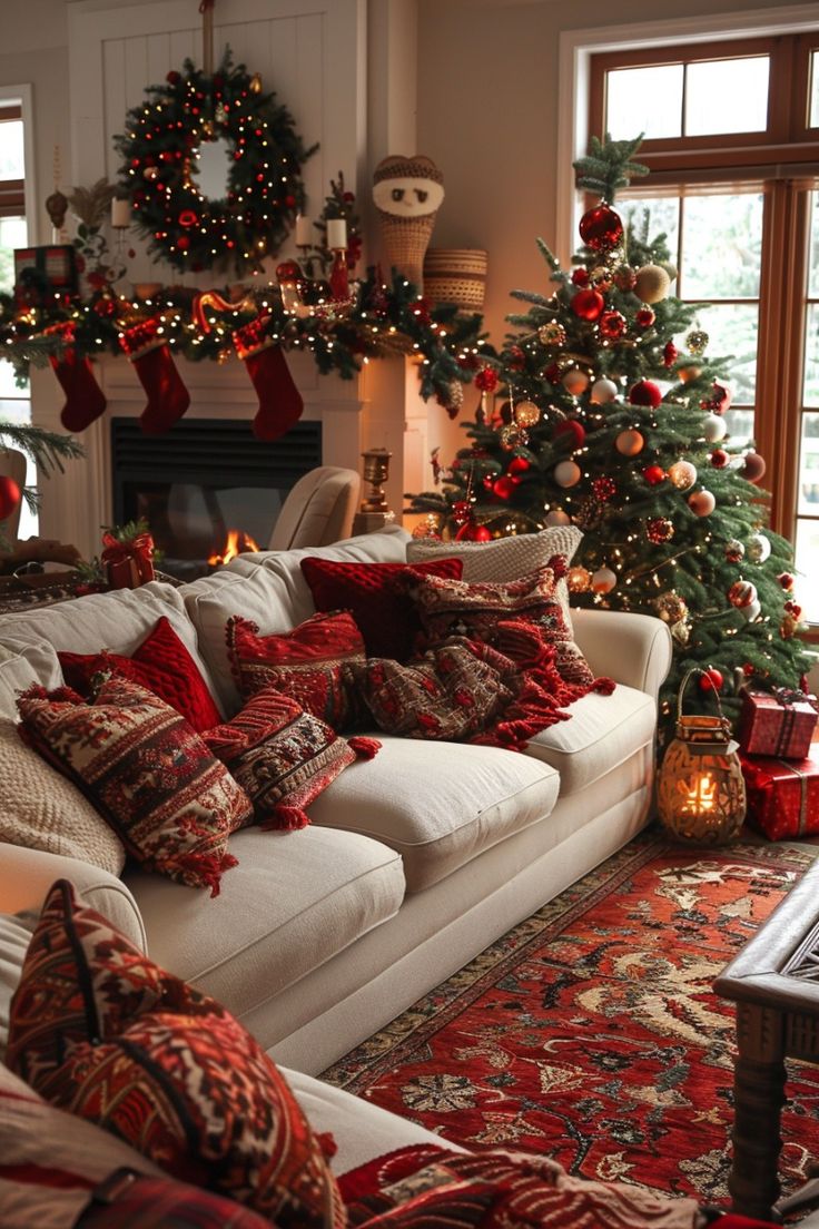 christmas living room